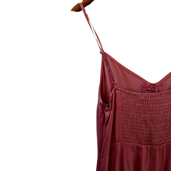 Abercrombie & Fitch NEW Satin Slip Mini Dress In Dusty Rose Size M - Picture 11 of 15
